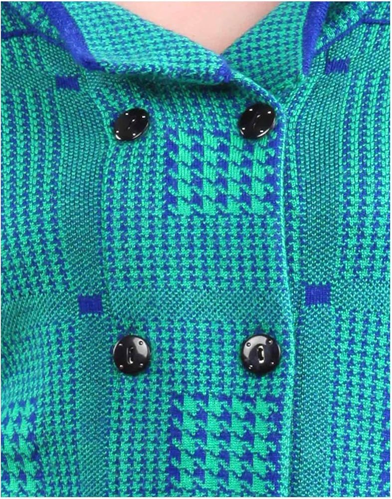 montrex green double breasted coat for women