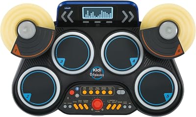 VTech Kidi DJ Drums Light Up Electronic Drum Kit Bluetooth Coach Mode