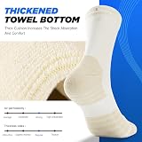 RUIXUE Mens Sports Hiking Socks 5/6 Pairs Cushioned Anti Blister Crew view 2