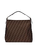 Fendi Authentic Genuine Large Zucca Pattern Tobacco