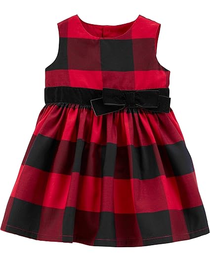 baby girls checkered dress