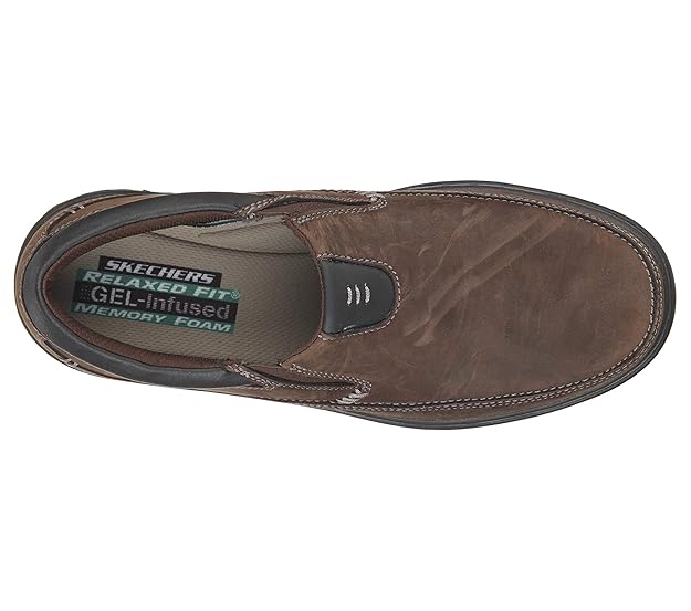 skechers relaxed fit gel infused memory foam