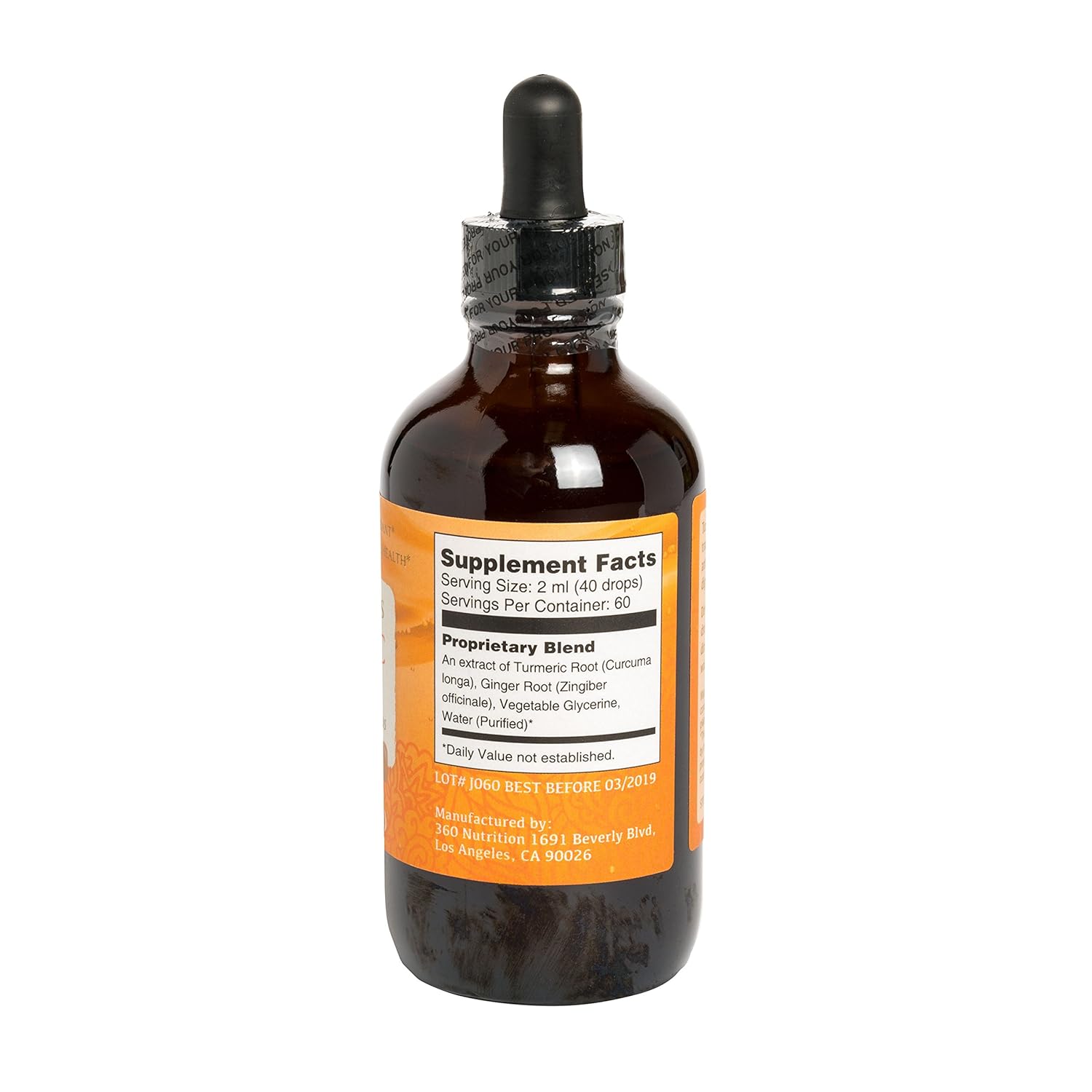 Ancient Herbs, Turmeric Ginger Drops, 4 fl oz, 60 Servings