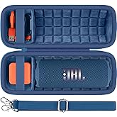 Baval Hard Portable Case Compatible With JBL Flip 7 Portable Wireless Bluetooth Waterproof Speaker(Blue Case)
