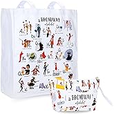 UTOPISH Broadway Tote Bag and Cosmetic Bag Set - Gifts for Musical Theatre Lovers - 26 Unique Designs for Broadway Musical Gifts