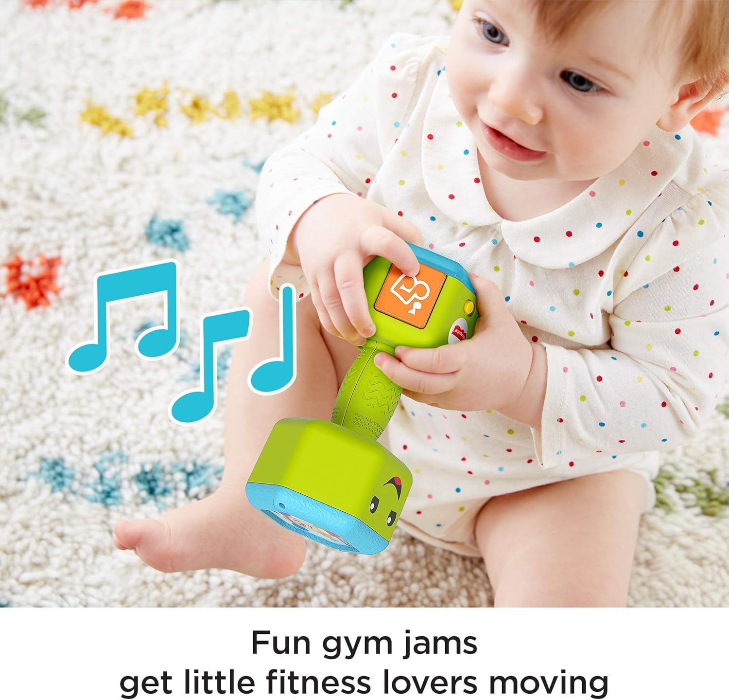 dumbbell rattle fisher price