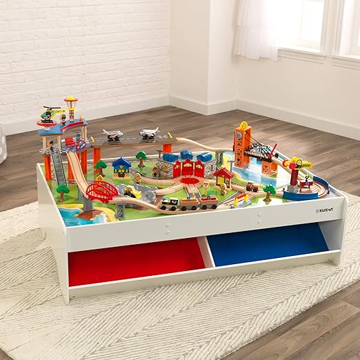 train table set with storage