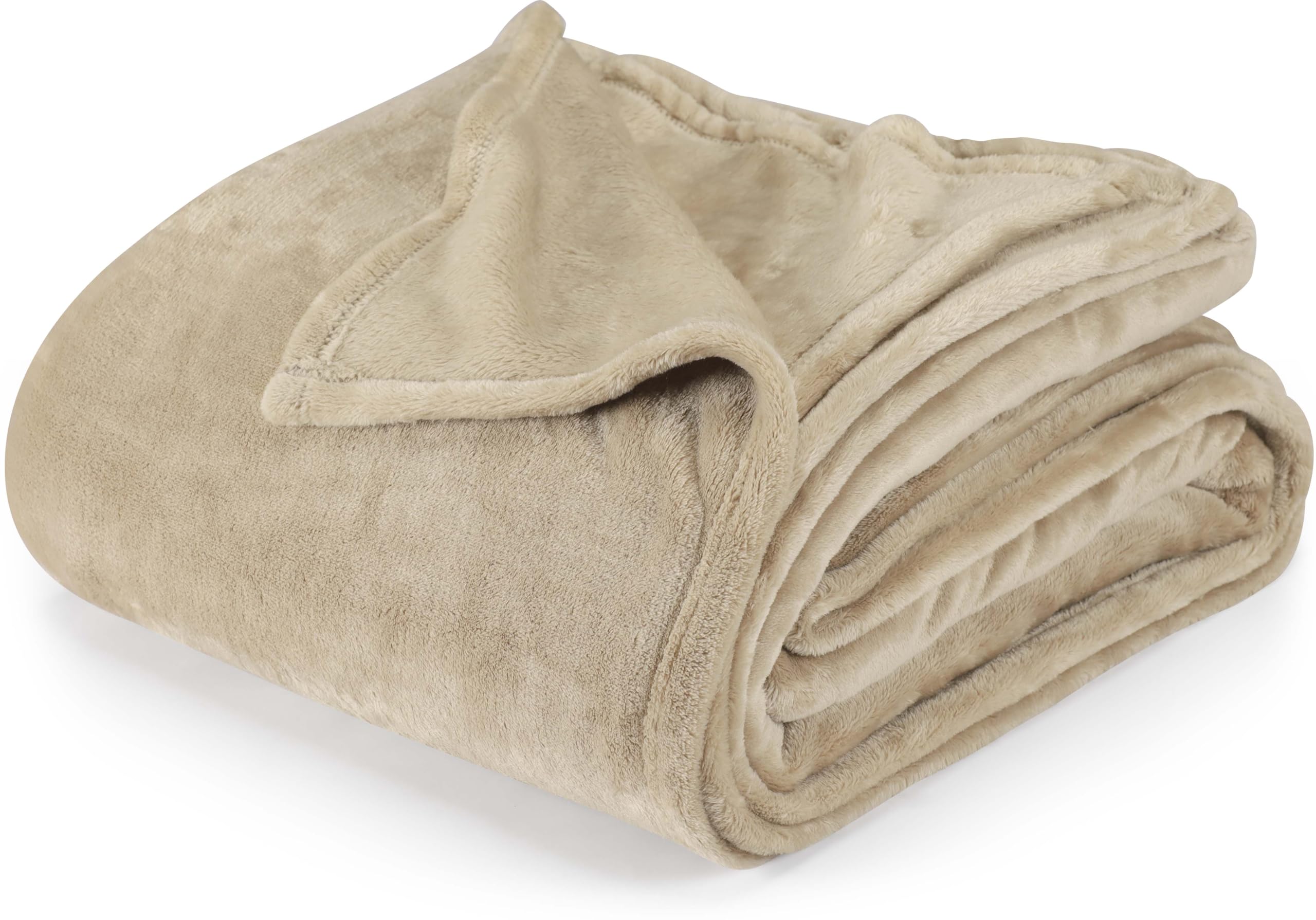 Photo 1 of Utopia Bedding Camel Fleece Blanket California King Size Lightweight Fuzzy Soft Anti-Static Microfiber Bed Blanket (102x96 Inch)