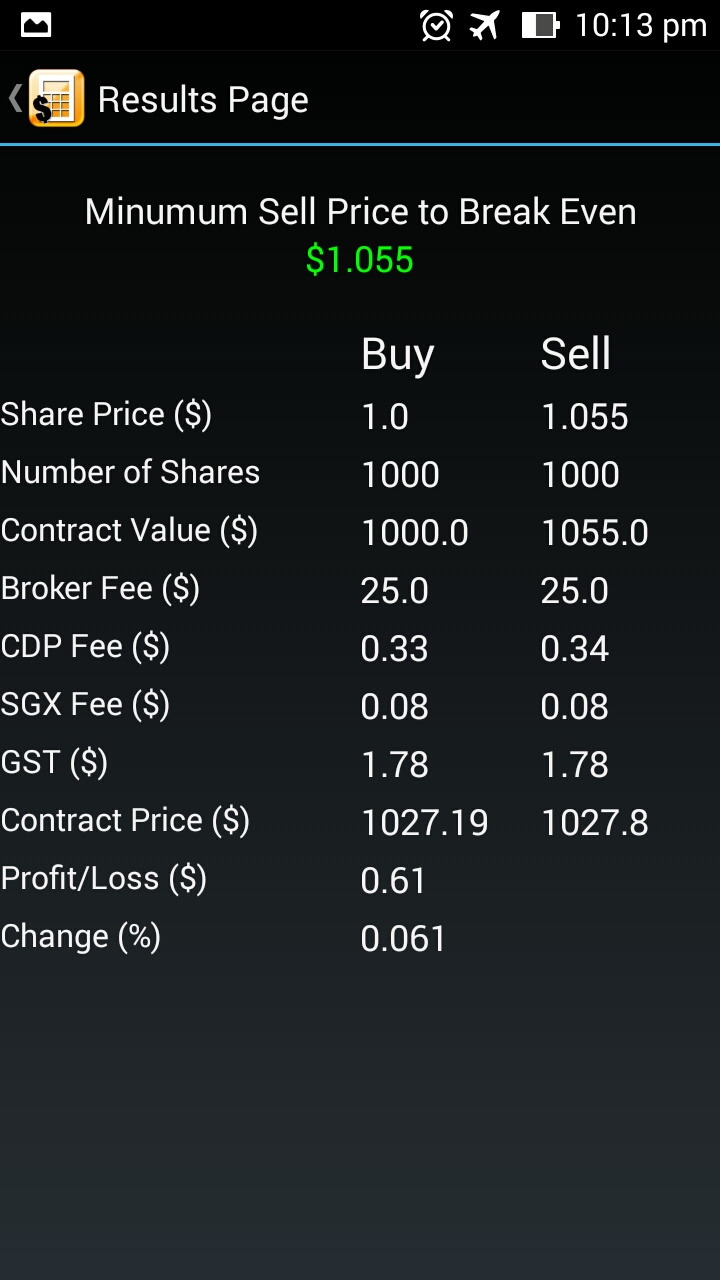 SGX Stocks for Android