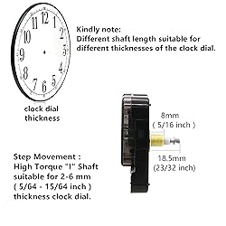 TIKROUND 12888 Quartz DIY Wall Clock Movement