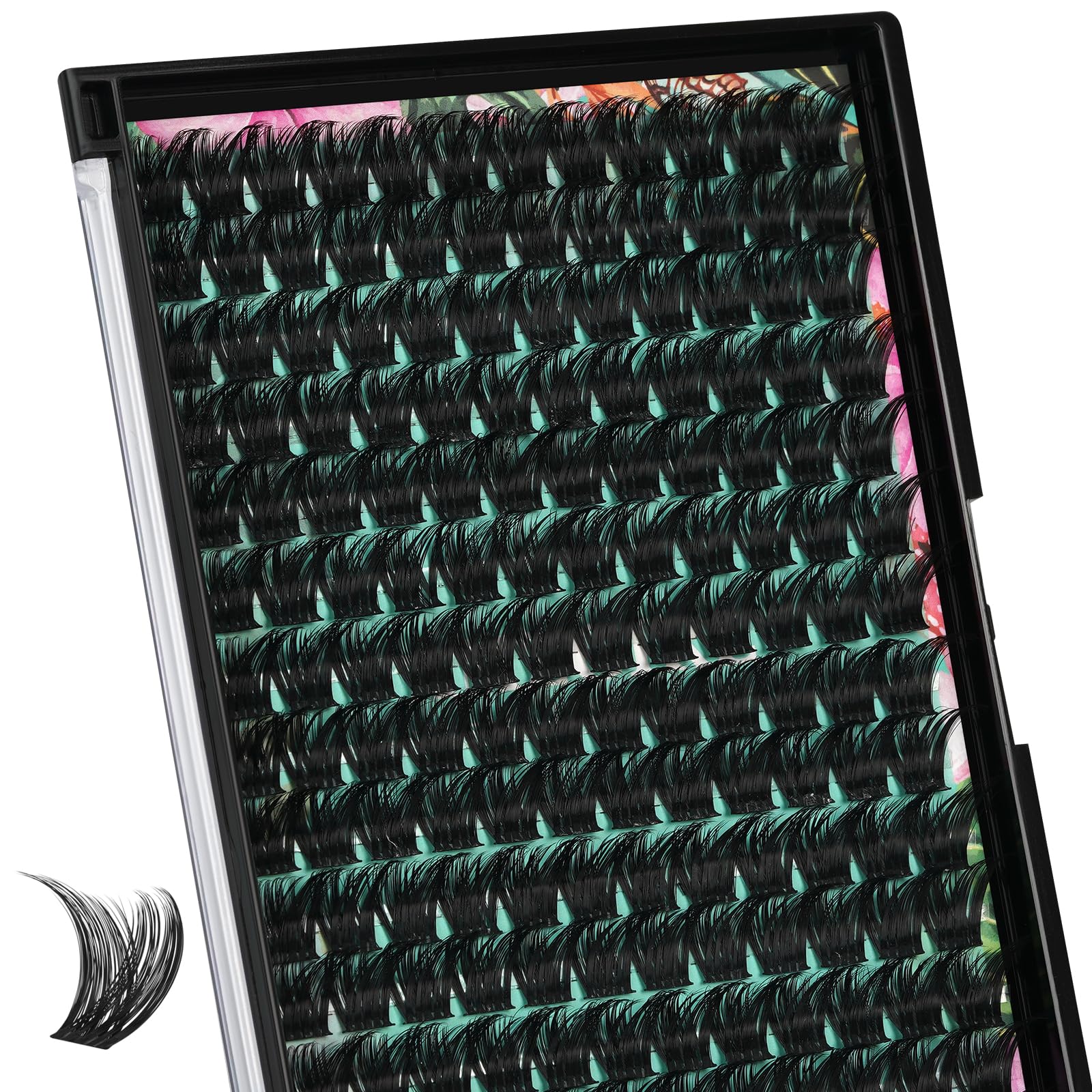 Photo 1 of Lash Clusters Wet Look 168Pcs Eyelash Cluster Ultra-Thin Lash Band Eyelashes Extensions Spiky Anime Wide Span Lashes(Tulip,C-14mm)