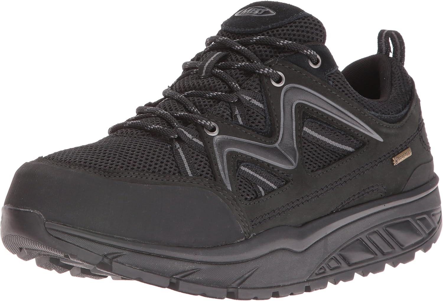 MBT Men's HODARI GTX Walking Shoe, Black/Black, 43 EU/99.