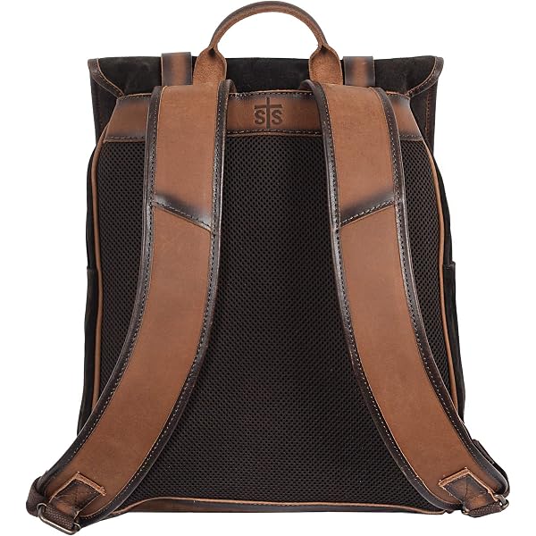 STS Ranchwear Women's Indie Gwen Backpack - Genuine Buffalo Leather, Fringe Detail, Laptop Pocket - View #10