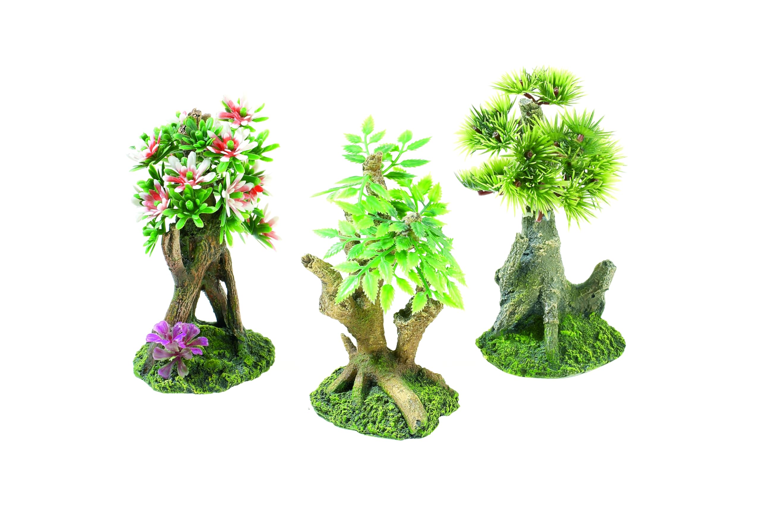CLASSIC Mini Bonsai Assorted 65mm | Hand-Painted Resin Decoration for Freshwater Fish Tanks & Aquascapes — image 1