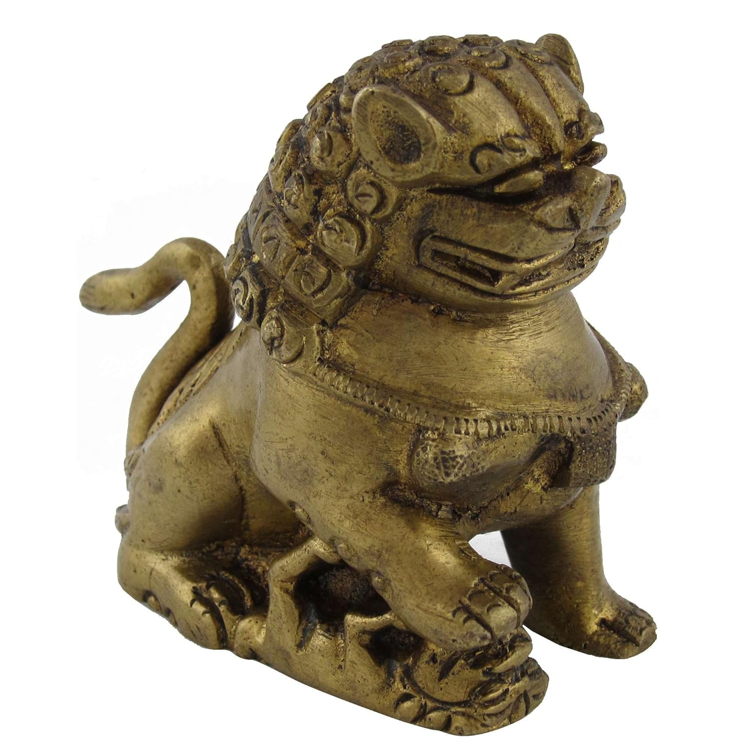 Buy Lion Statue Figurine Sculpture Metal Hindu Decor India Online at