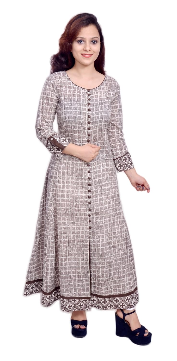 yash gallery women's cotton anarkali kurta