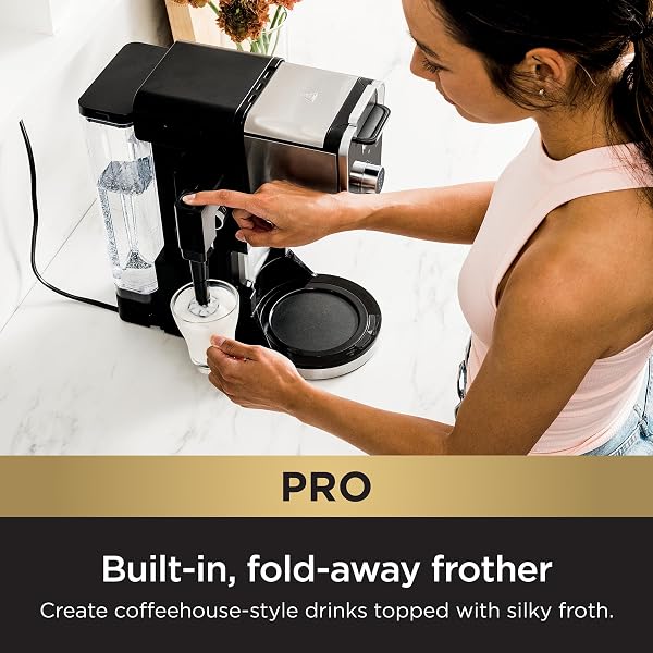 NINJA DRIP COFFEE MAKER WITH K CUP COMBO, DUALBREW PRO SPECIALTY COFFEE SYSTEM, COFFEE MACHINE COMPATIBLE WITH K-CUP PODS, 12 CUP SINGLE SERVE COFFEE MAKERS WITH PAPER FILTER, CFP301