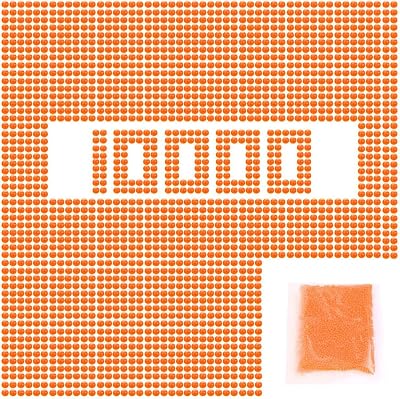 ATIL 10000pcs Gel Ball Ammo Refill for Electric Gun Blaster Orange Soft Safe