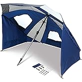 Sport-Brella Sunsoul Heavy-Duty UPF 50+ Umbrella Shelter (8-Foot),Navy
