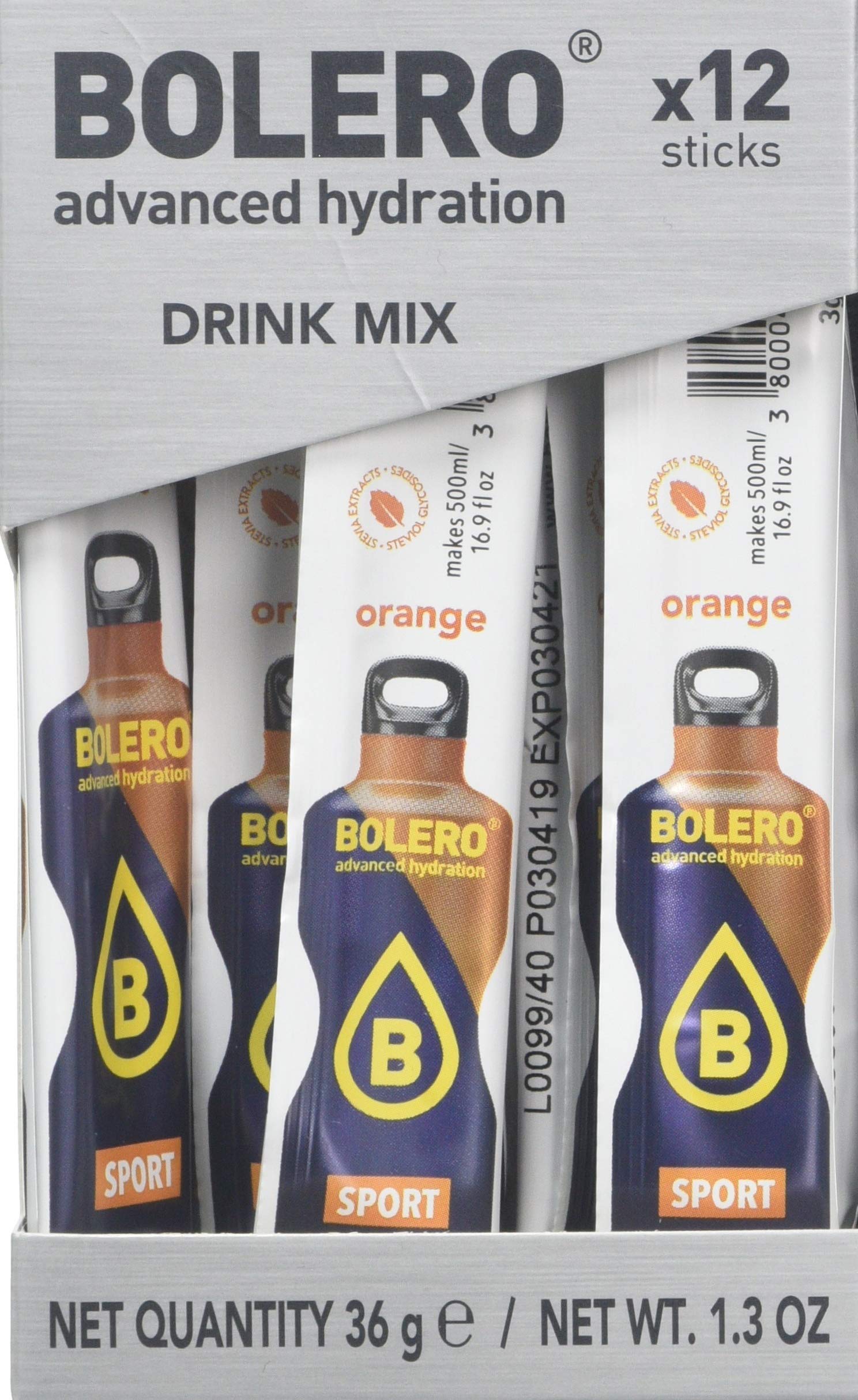 Bolero Sticks, Sport Orange, 12-Count