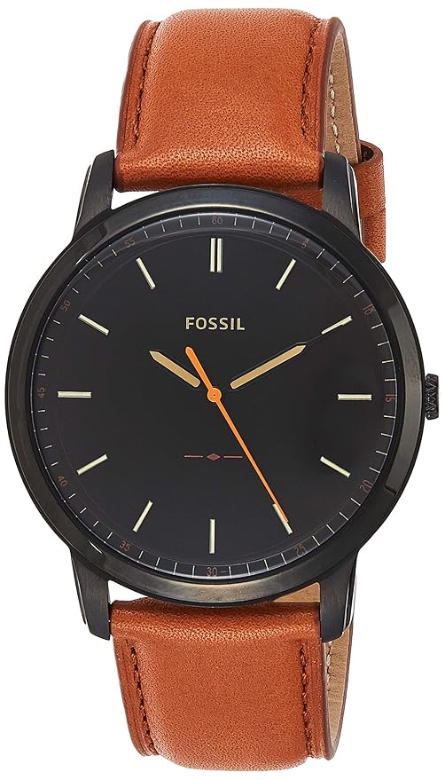 Fossil Reloj Analógico para Hombre de Cuarzo con Correa en Cuero FS5305