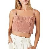 Forever 21 Womens Denim Bustier Cropped Cami