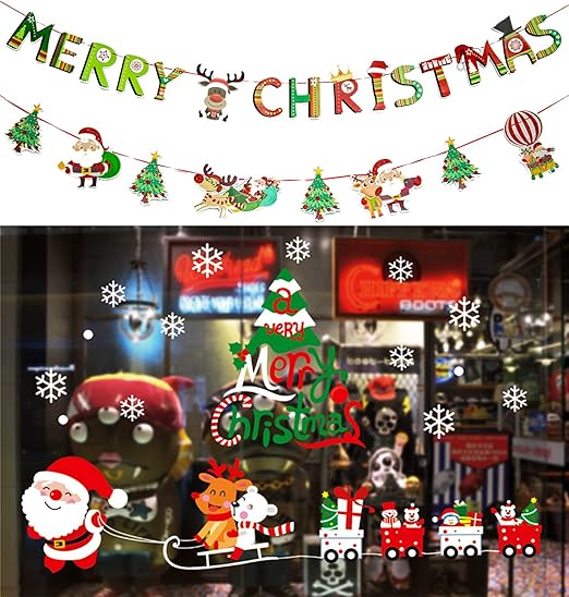 Amazon Com Merry Christmas Bunting Banner Flag And Christmas Diy