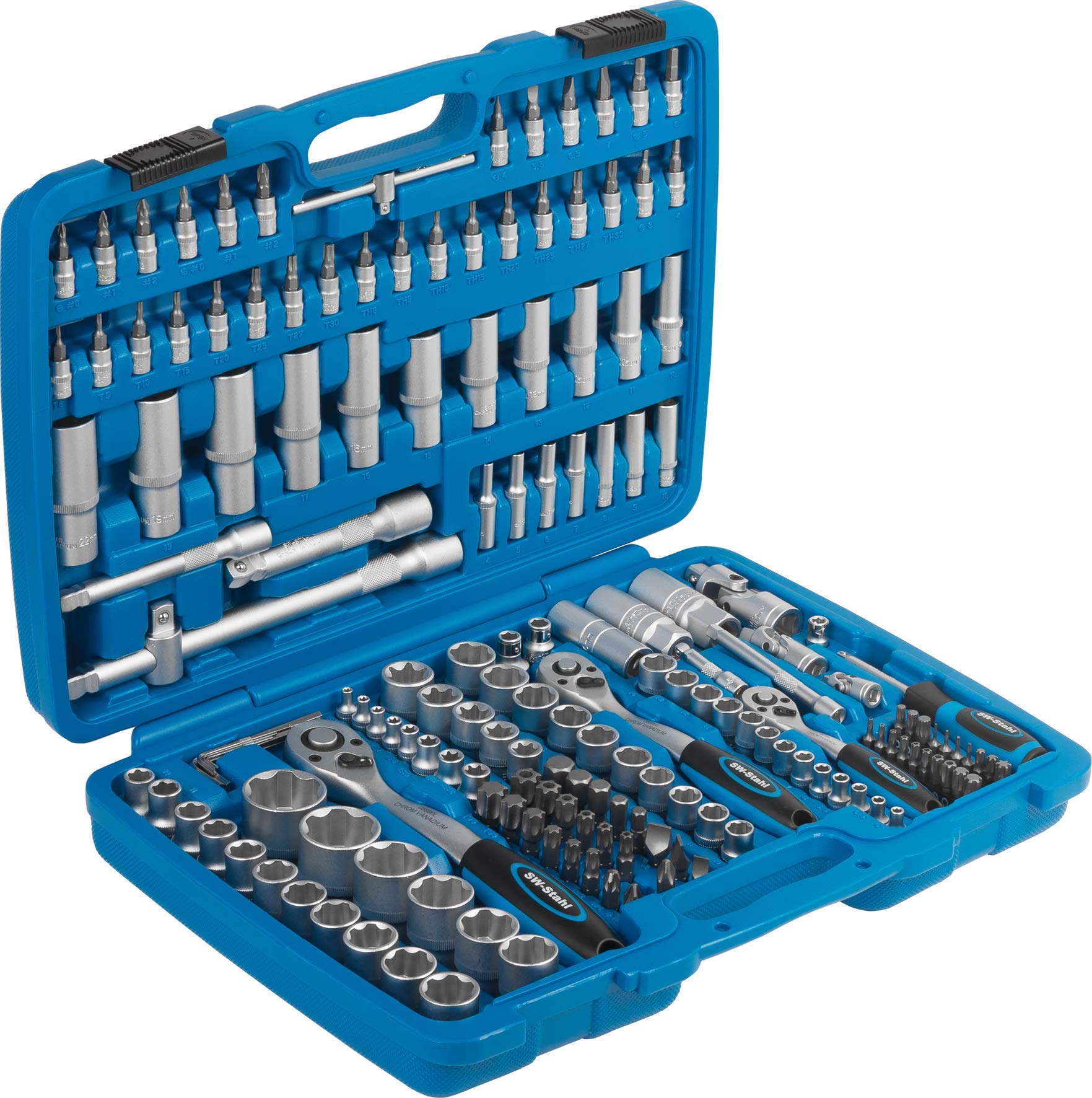 SW-Stahl 07630L Industrial Spanner Socket Set Chrome-Vanadium
