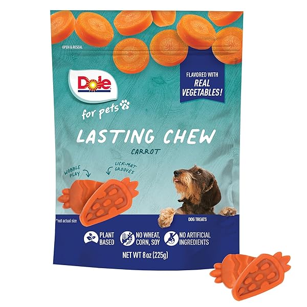 DOLE FOR PETS FRESHLY FETCHED LASTING CHEW, CARROT...