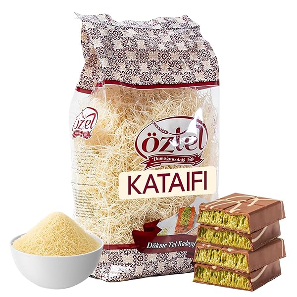 KATAIFI FOR DUBAI CHOCOLATE,(14.4 OZ – 0.9 LB) OZ DRIED & CHOPPED SHREDDED PHYLLO DOUGH, NATURAL KATAIFI SHREDDED FILLO DOUGH
