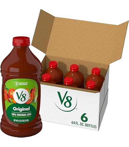 Amazon.com: Campbell's 100% Tomato Juice, 64 fl oz Bottle (6 Pack)