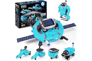 COBFDHA STEM Toys for Kids Ages 8-13, Christmas Birthday Gifts for 8 9 10 11 12 13 14 Year Old Teen Boys Girls, 6-in-1 Solar Robot Educational Science Building Experiment Kits