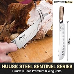 Huusk 10 Inch Bullnose Butcher Knife, Premium