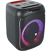 Rockville ROCKBOX PRO V2 150W Portable Bluetooth Speaker, LED Party Lights, TWS Pairing, Mic Input, for Outdoor Events and Karaoke