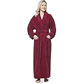 Arus Women's Long Style Full Length Thick Shawl Collar Turkish Bathrobe