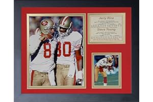 Legends Never Die "Jerry Rice and Steve" Young Framed Photo Collage, 11 x 14-Inch,Black