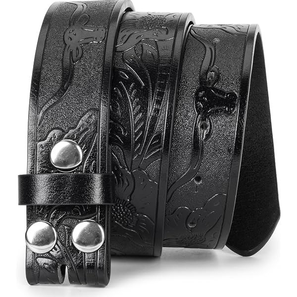 UTOWO Men Women Retro Belt Strap without Buckle 1.5 display picture 2