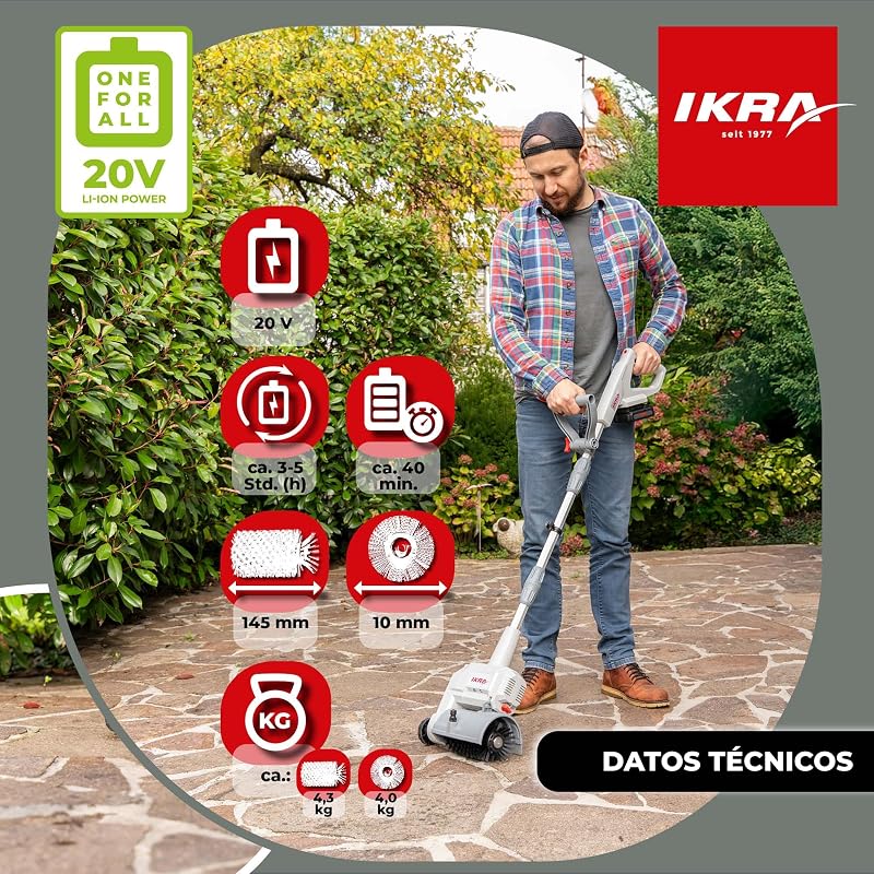 limpiador de superficies y juntas a batería Vario Brush IATR 20