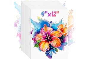 DONYANG Watercolor Paper, 9"x12" Water Color Paper, 140lb/300gsm Artist Sketch Easel Painting Loose Drawing Paper Bulk, Art Supplies for Kids Adults, Cold Press Watercolor Paint Set Journal Party Supplies