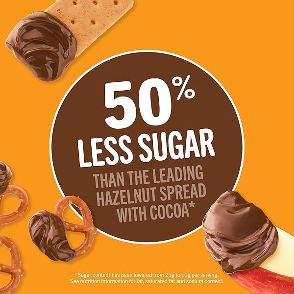 JIF TO GO PEANUT BUTTER & CHOCOLATE FLAVORED SPREAD, 8 SINGLE-SERVE CUPS, 1.1 OZ. EACH