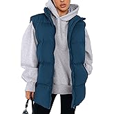 PRETTYGARDEN Women's Puffer Jacket Vests 2026 Fall Casual Sleeveless Stand Collar Zip Up Coats Warm Winter Outerwear
