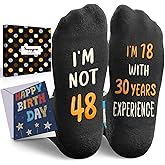 HAPPYPOP Birthday Gift Ideas - 50th 41 45 Year Old Birthday Sock for Woman Man in Their 40s