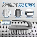 TDBS The Dustpan and Brush Store 3 Pack Scrubbing Brushes Nylon Bristles view 5