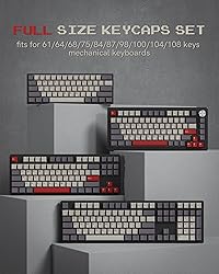 Womier Keycaps, Custom PBT Doubleshot Keycaps 60 65