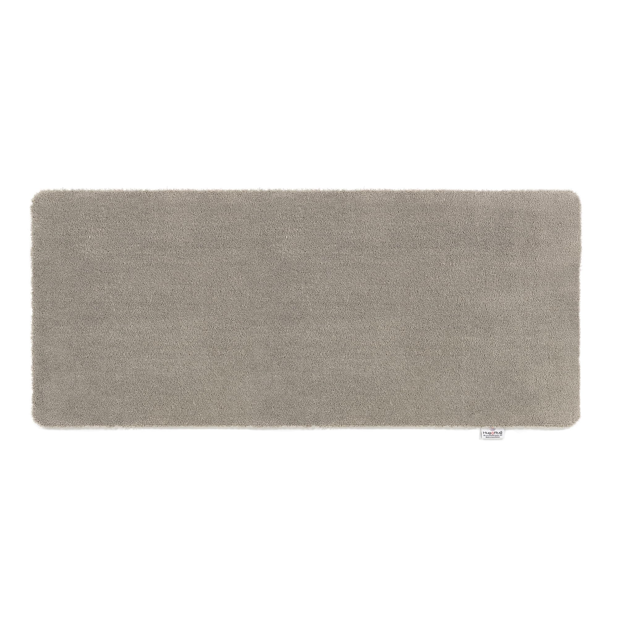 HUG RUG Washable Dirt Trapper Door Mat Kitchen Hallway Doorway, Made in the UK, Sense Ghost Grey 65X150