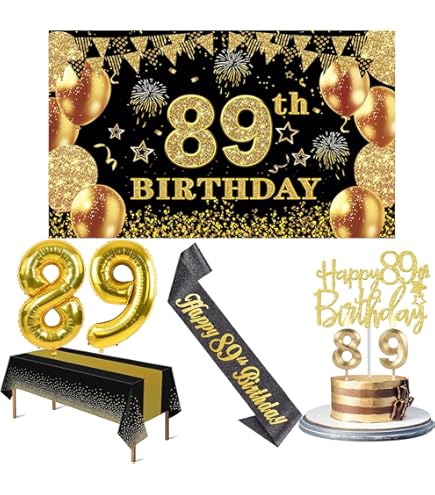 Amazon.com: 89th Happy Birthday Door Banner Decorations for Men