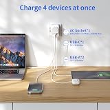 hotimy Universal Travel Adapter Worldwide USB C 2A Dual 10A Fused All in One UK view 3