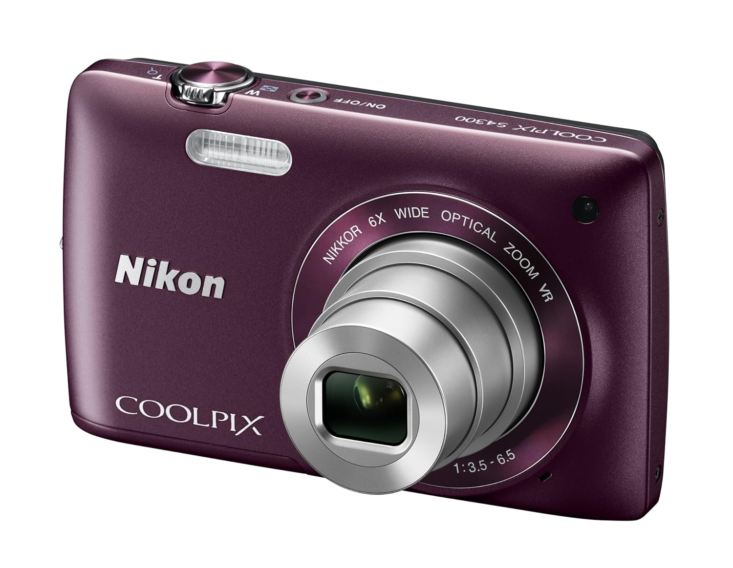 Amazon.com : Nikon COOLPIX S4300 16 MP Digital Camera with 6x Zoom NIKKOR  Glass Lens and 3-inch Touchscreen LCD (Plum) : Point And Shoot Digital  Cameras ...