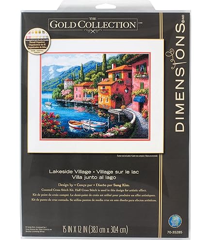 Gold Collection European Bistro Counted Cross Stitch Kit-16&quot;X11&quot; 16 Count (並行輸入品) Amazon | Gold Collection European Bistro Counted Cross