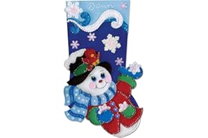 Design Works Crafts Snowflake Snowman Felt Stocking Kit